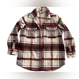 Universal Thread Red and Black Plaid Shirt Shacket